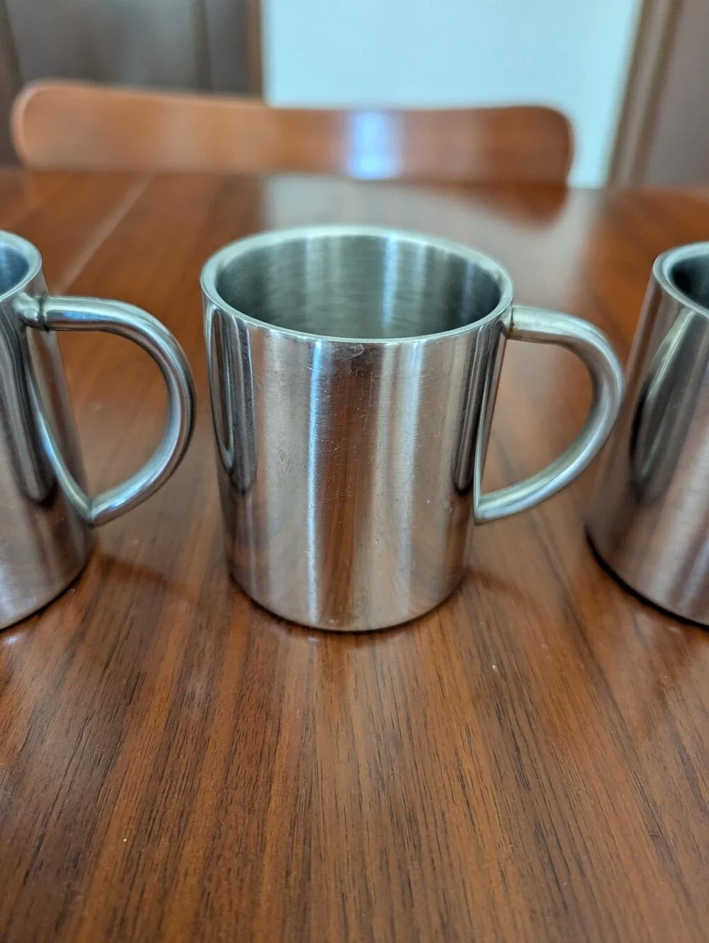 Double Wall Insulated Stainless Steel Coffee Mugs Set of 3